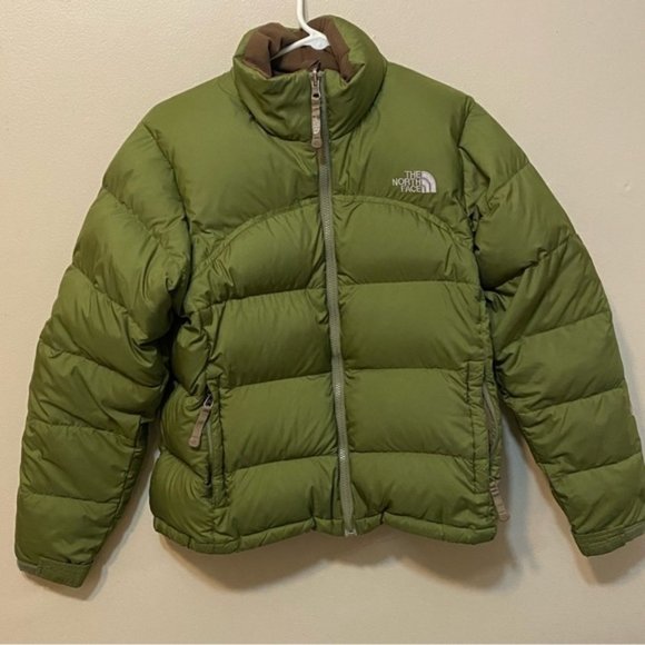 The North Face Women’s 1996 Retro Nuptse 700 down green down puffer Jacket - Picture 2 of 14